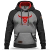 BLUZA KANGURKA BULL BLACK & GRAY-Proudest Outlet