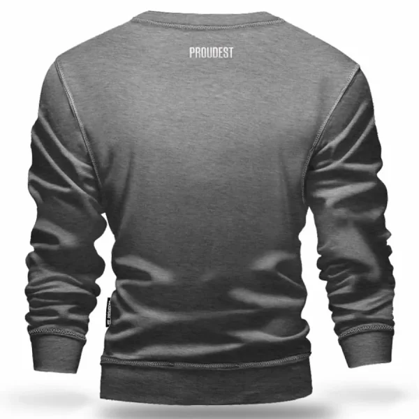 Bluza klasyczna FLUO Dark Gray Melange-Proudest Sale
