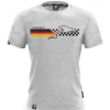 Koszulka bawełniana German GP gray melange-Proudest Discount