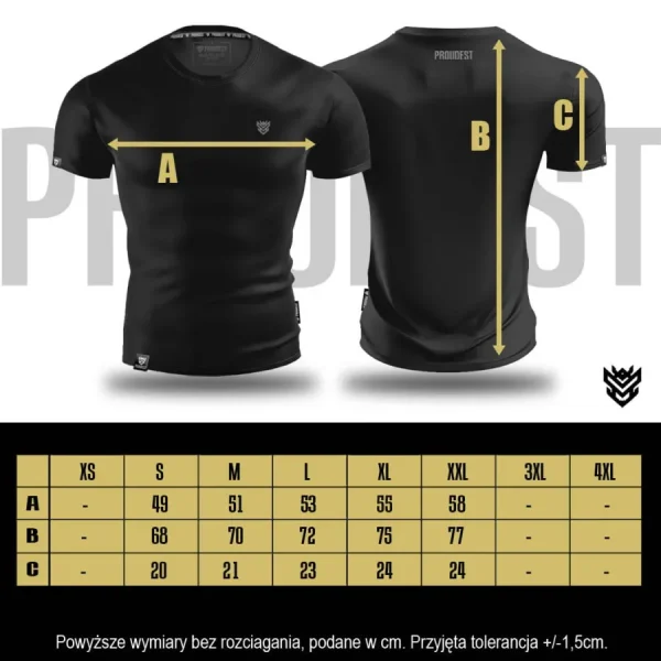 Koszulka bawełniana Slim Black Logo-Proudest Online