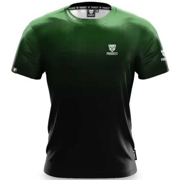 Koszulka klasyczna Sportowa Dark Green-Proudest Hot
