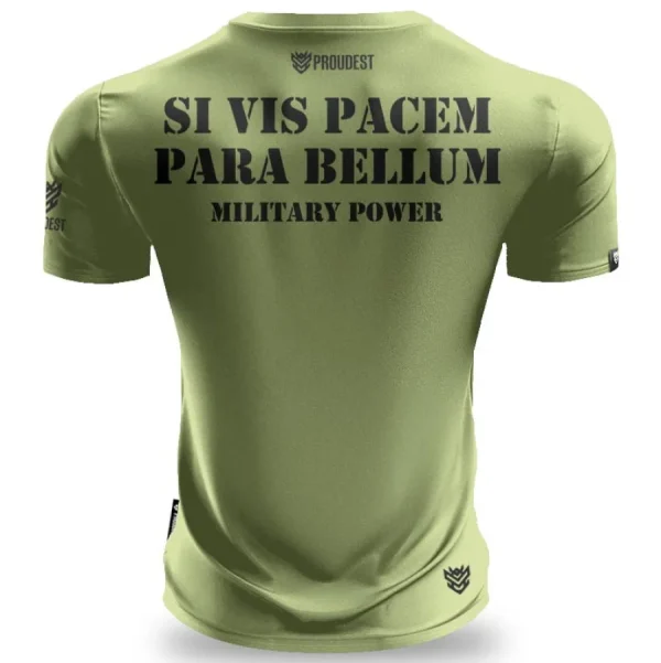 Koszulka slim Military Power Green-Proudest Sale