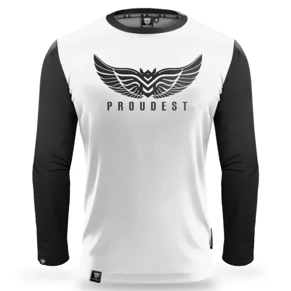 Longsleeve Wings Black & White-Proudest Hot