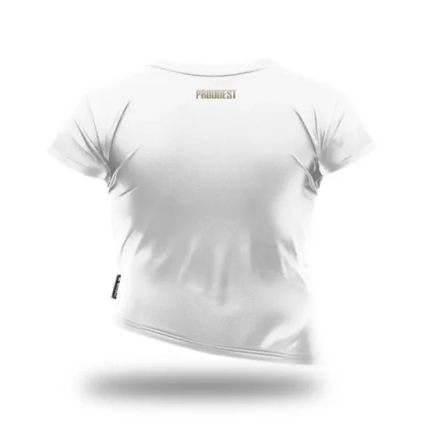 T-shirt damski oversize Butterfly White Gold-Proudest Hot